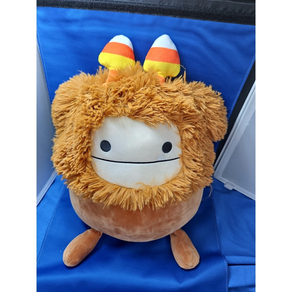 Squishmallows Benny The Bigfoot Sasquatch Halloween Candy Corn Big 12" New